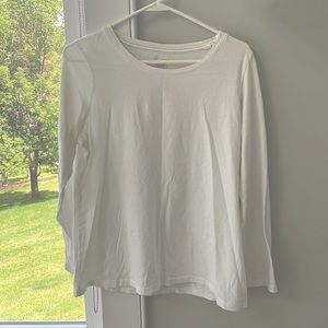Sonoma White Long Sleeve Top